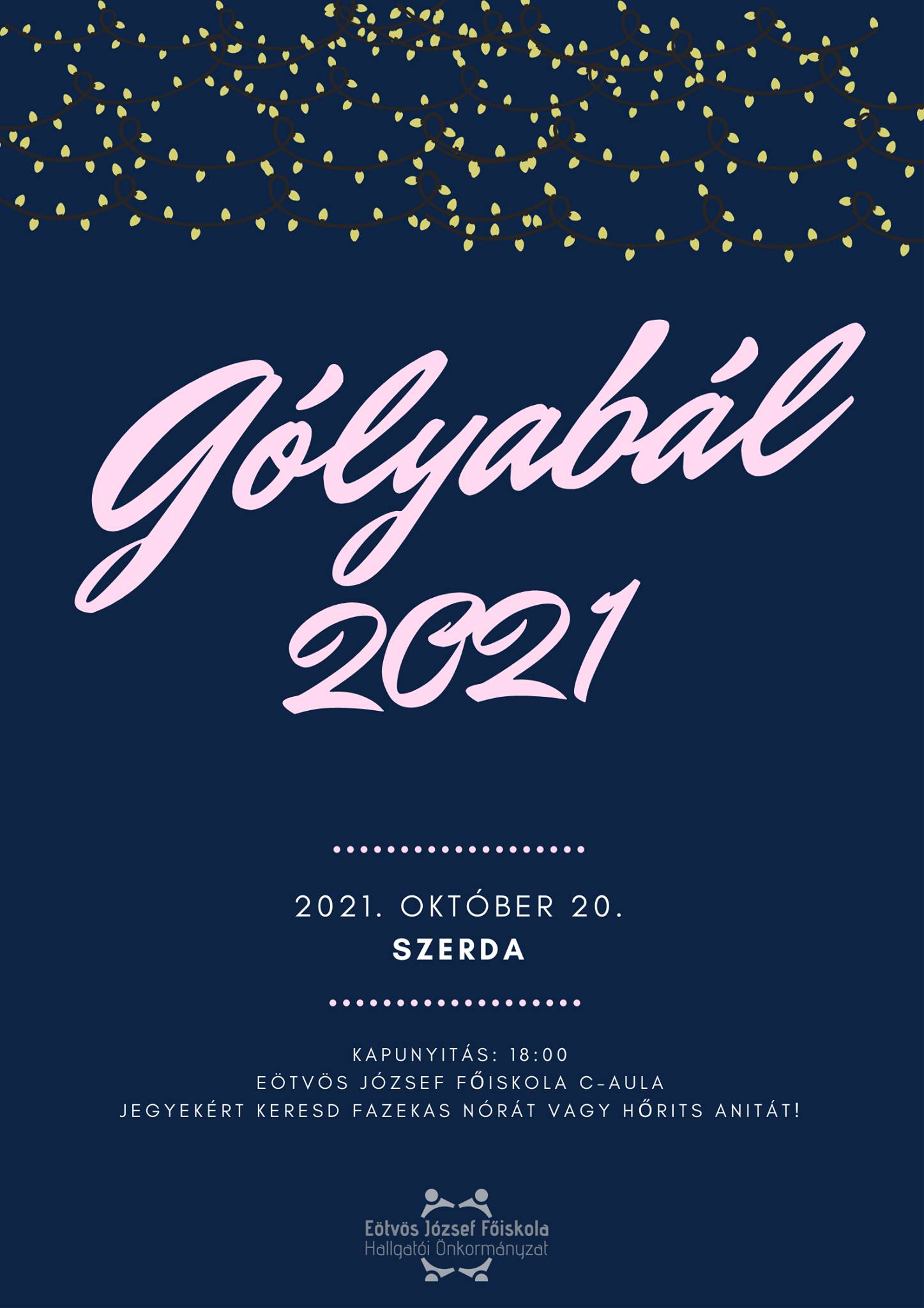 Gólyabál plakátja.