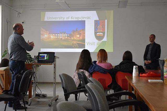 Erasmus+ tájékoztató előadás a főiskolán.