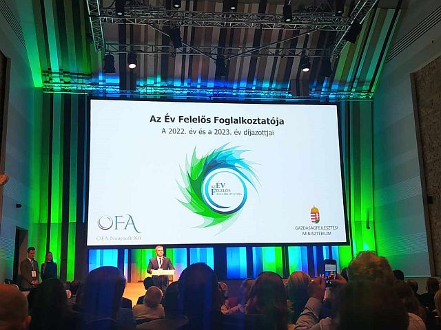 Díjátadó ünnepség Budapesten.