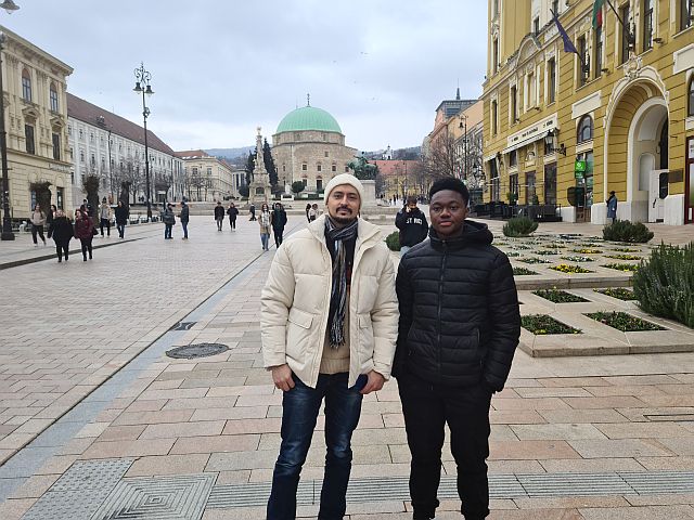 Külföldi hallgatóink Pécsett.