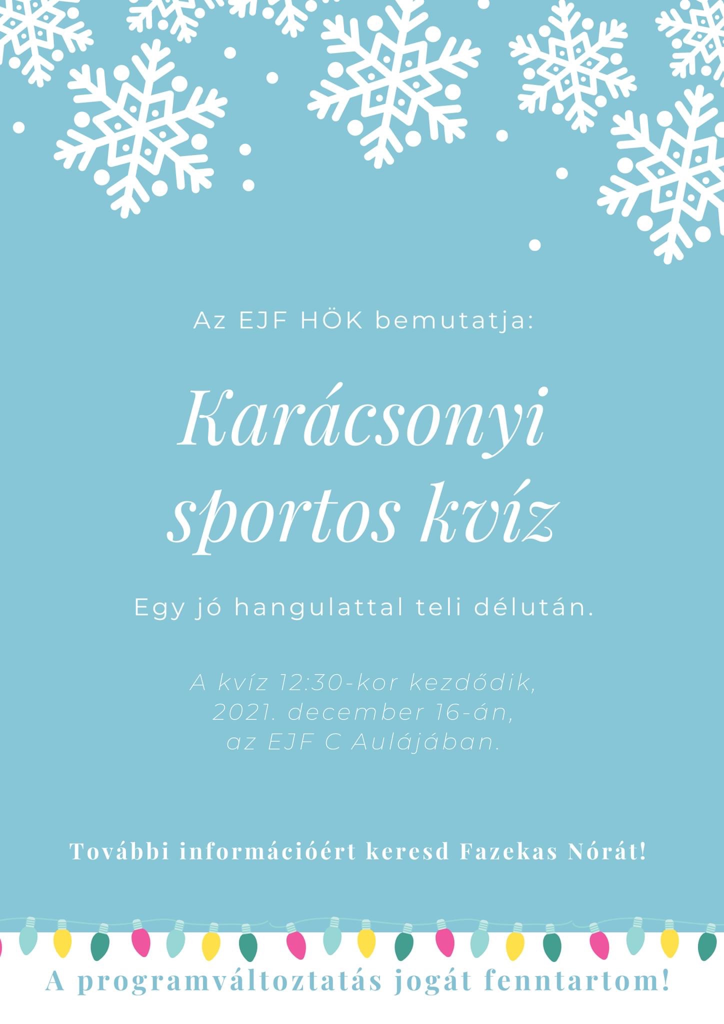 Karácsonyi sportos kvíz