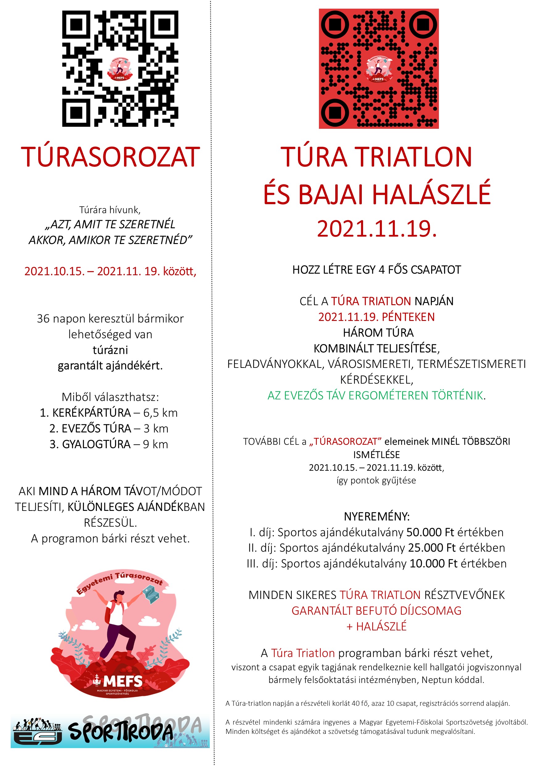 Plakát - Túrasorozat és Túra Triatlon