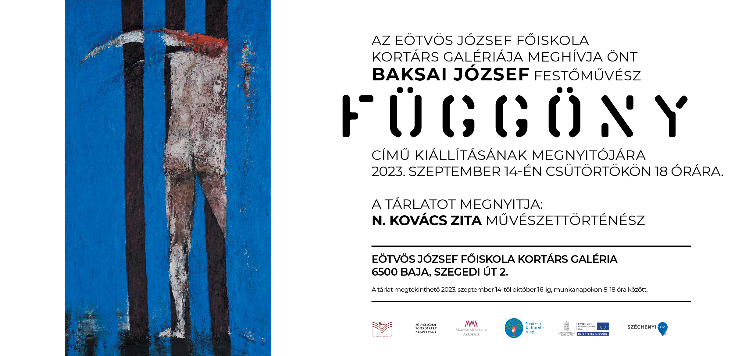 Baksai József festőművész kiállításának megnyitója.