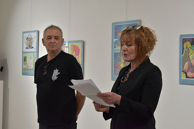 A kiállítást N. Kovács Zita művészettörténész nyitotta meg.