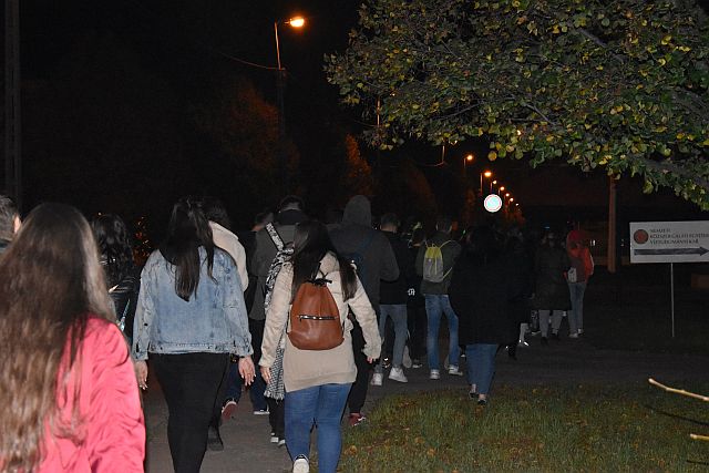 Éjszakai túrán vettek részt a hallgatók.