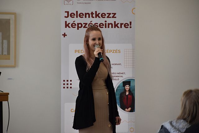 Ördög Szimonetta a hallgatói életről beszélt.