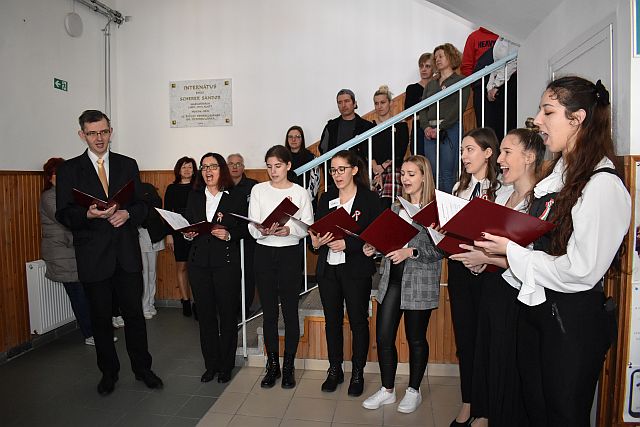 Március 15-i ünnepség a főiskolán.