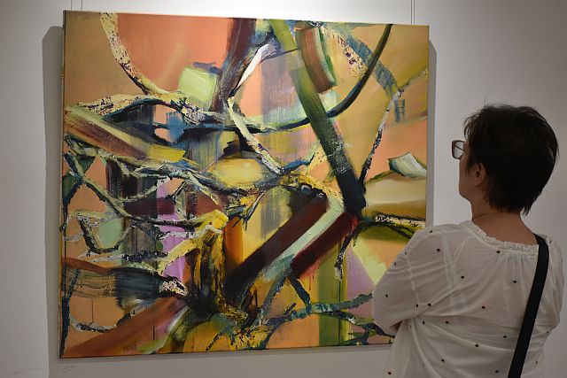 Pap Gitta kiállításának megnyitója.