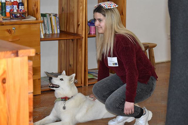 Állatasszisztált foglalkozás az EJF-en.