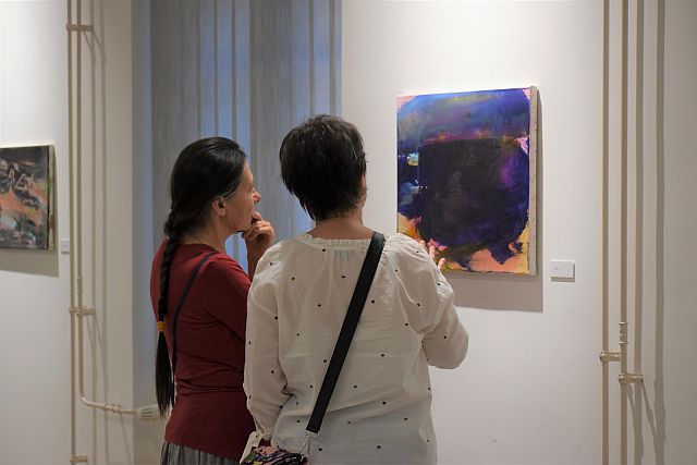 Pap Gitta kiállításának megnyitója.