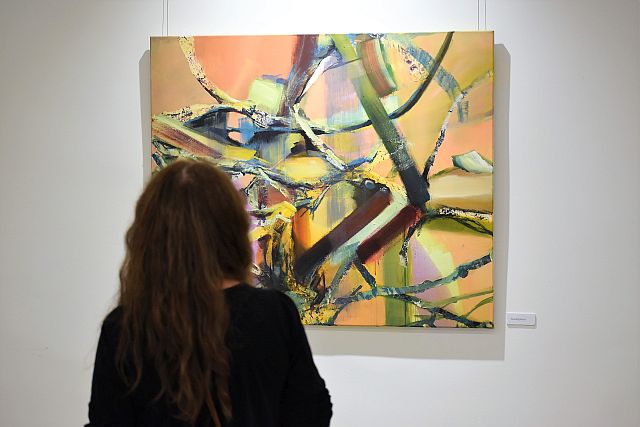 Alkotói tárlatvezetés Pap Gittával.