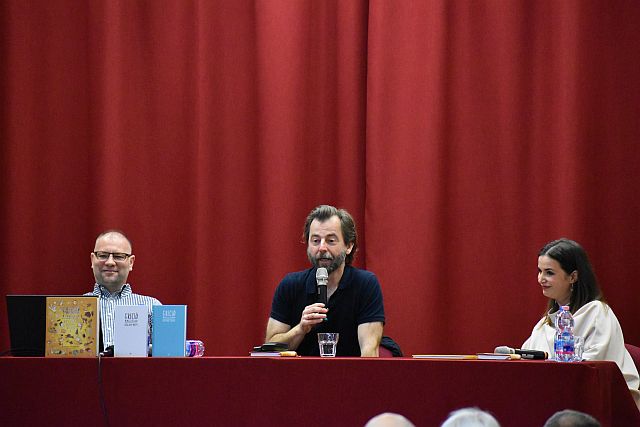 Grecsó Krisztián előadása a főiskolán.