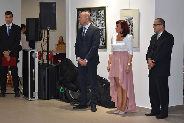 A főiskola és az egyetem vezetése a rendezvényen.