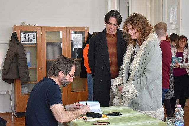 Író-olvasó találkozó Grecsó Krisztiánnal.