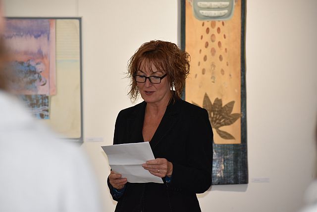 László János kiállításának megnyitója a Kortárs Galériában.