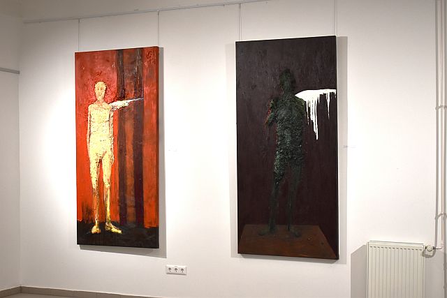 Baksai József festőművész kiállításának megnyitója.