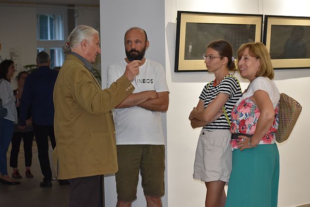 Baksai József festőművész kiállításának megnyitója.