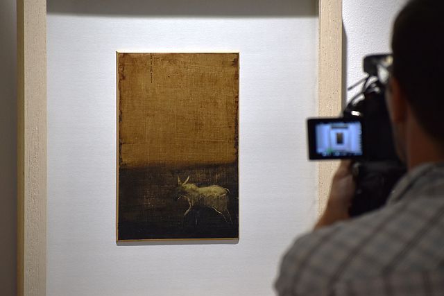 Baksai József festőművész kiállításának megnyitója.