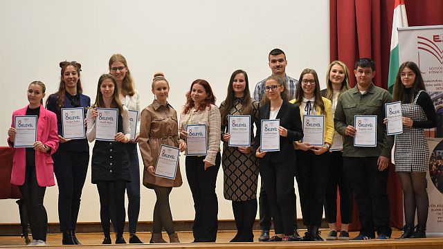 TDK Napon előadó hallgatók.