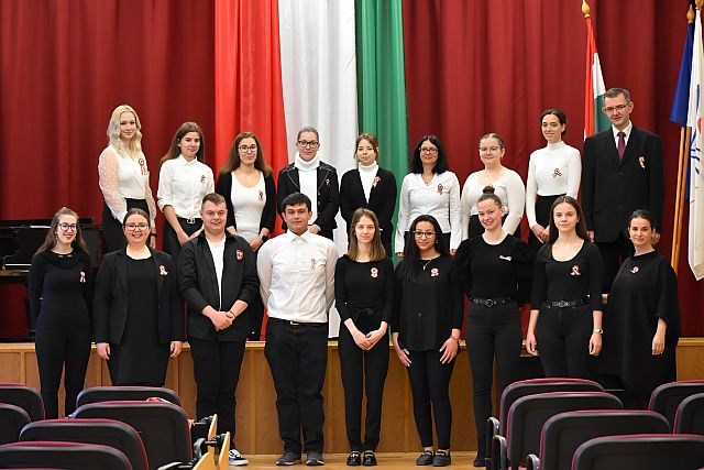 Március 15-i ünnepség a főiskolán.