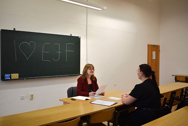 Előalkalmassági vizsga 2024. január 23-án az EJF-en.