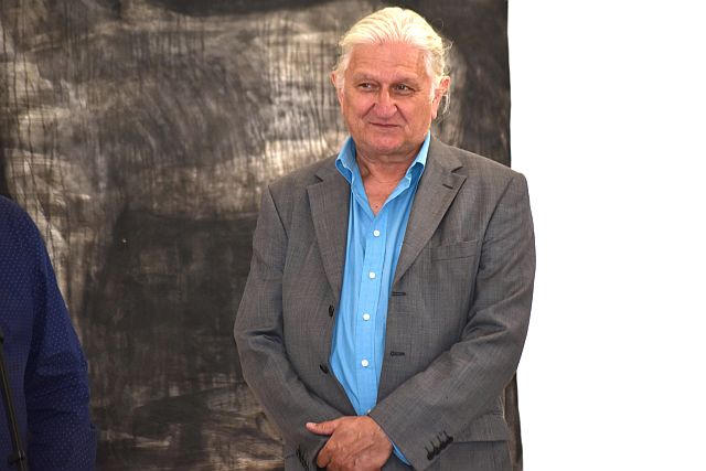 Baksai József kiállításának megnyitója a Kortárs Galériában.