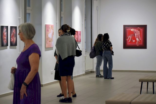 Filp Csaba kiállításának megnyitója.