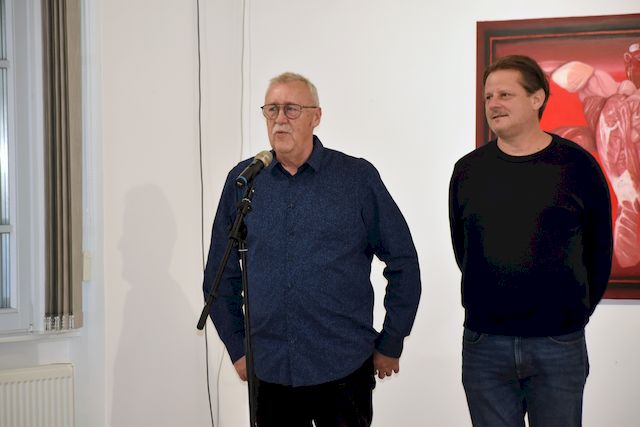 Filp Csaba kiállításának megnyitója.