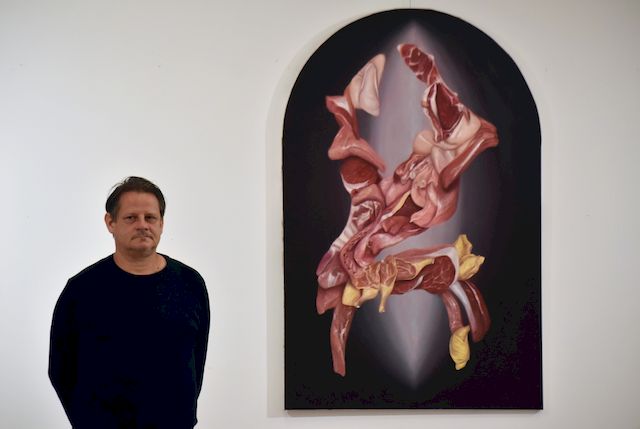 Filp Csaba kiállításának megnyitója.