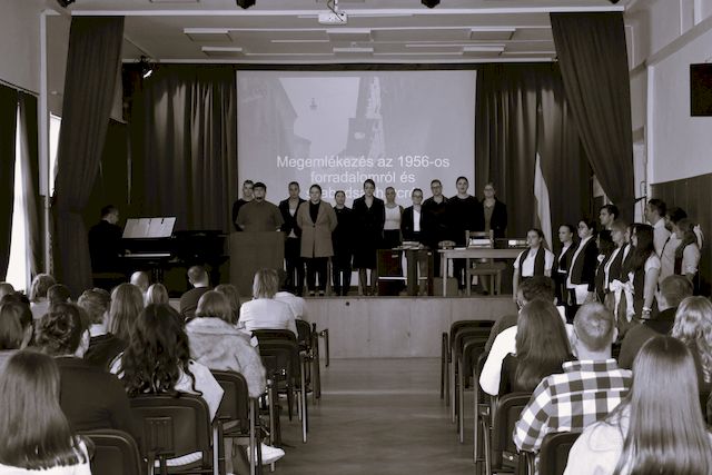 Emlékünnepség 1956. október 23. alkalmából.