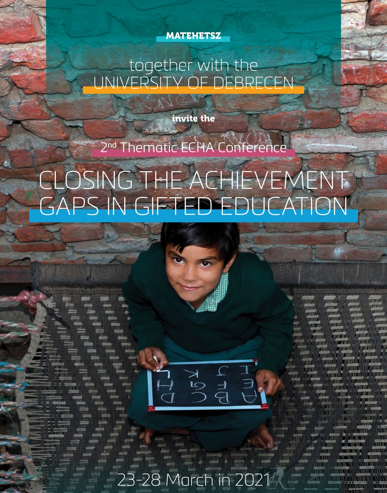 A konferenciát népszerűsítő plakát.