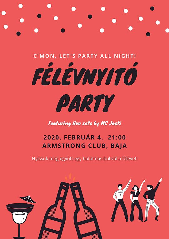 Félévnyitó Party plakát