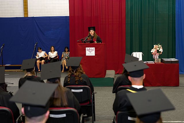 Alföldi Anna végzett tanító szakos hallgató búcsúbeszéde.