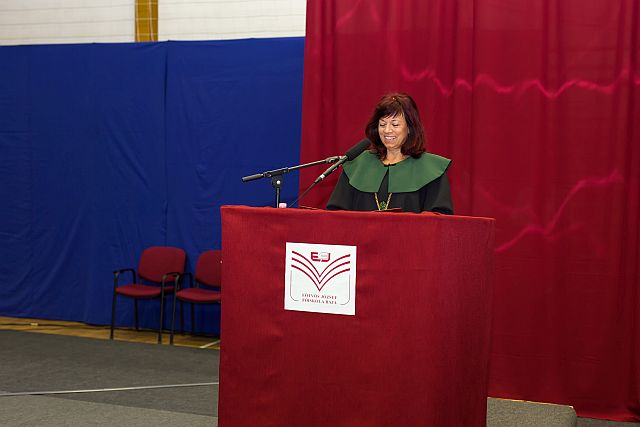 Dr. Szilágyiné dr. Szinger Ibolya rektor köszöntőbeszéde.