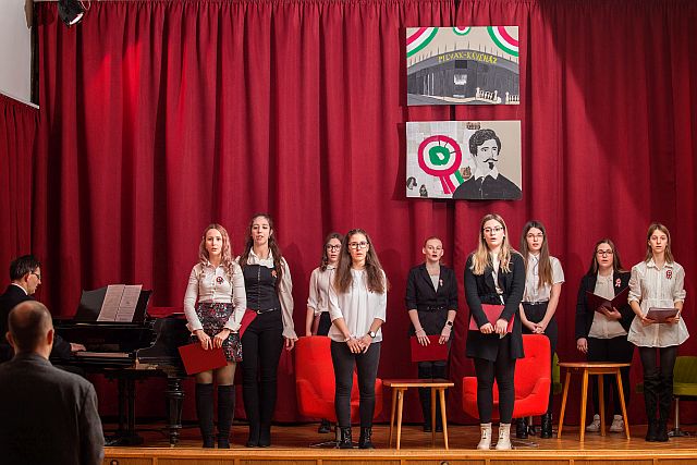 Március 15-i ünnepség a főiskolán.