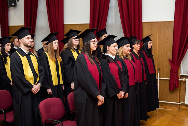 Diplomaátadó ünnepség az EJF-en.