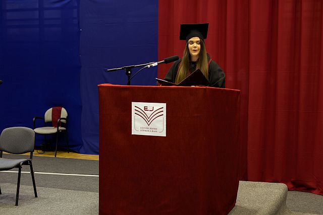 Jánosi Zsófia búcsúbeszéde.