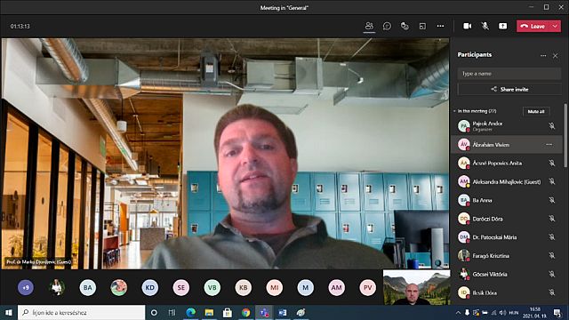 Prof. dr Marko Djordjevic előadása.