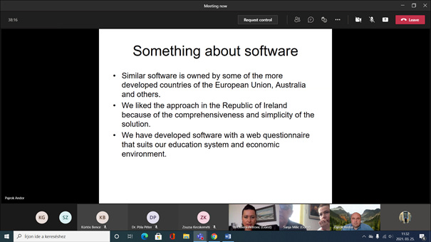 A Kelet-Szarajevói Egyetem előadása.