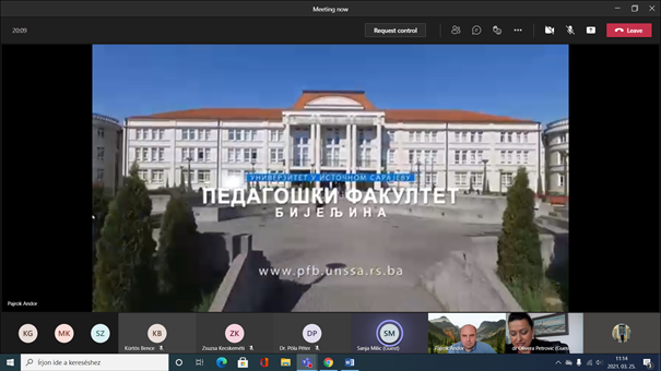 A Kelet-Szarajevói Egyetem épülete.