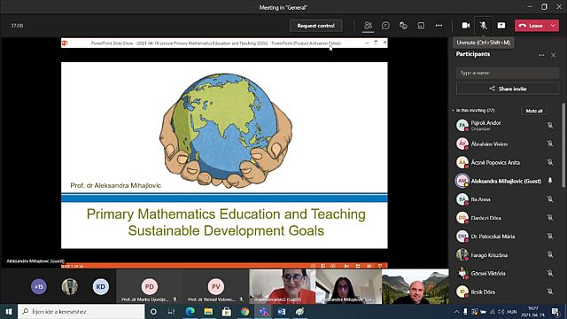 Prof. dr Aleksandra Mihajlovic előadása.