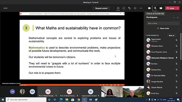 Prof. dr Aleksandra Mihajlovic előadása.