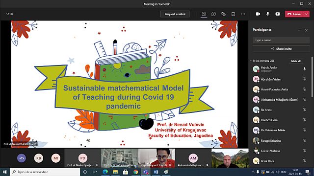 Prof. dr Nenad Vulovic előadása.