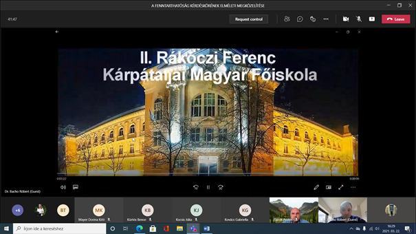 A II. Rákóczi Ferenc Kárpátaljai Magyar Főiskola épülete.