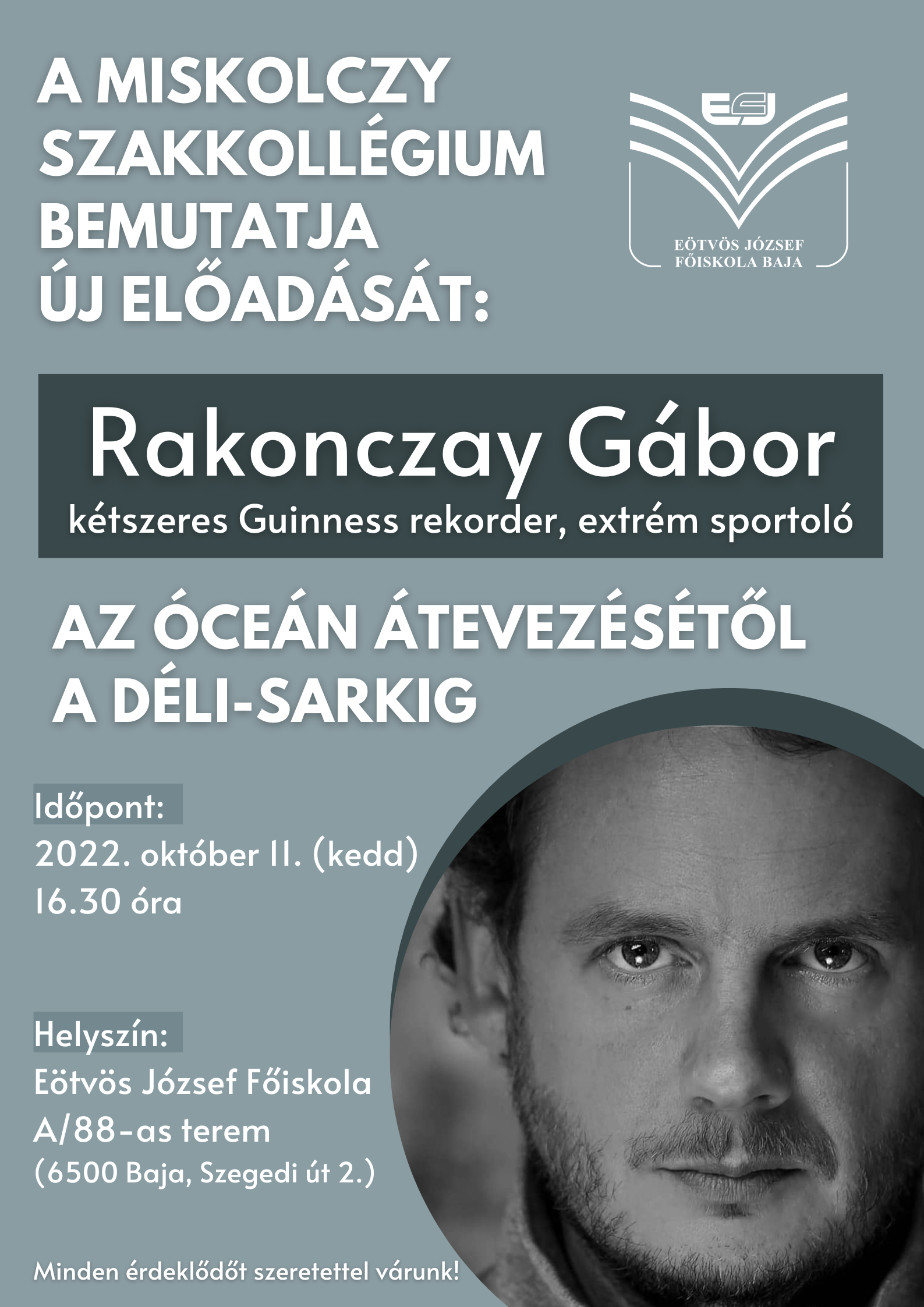 A rendezvény plakátja.