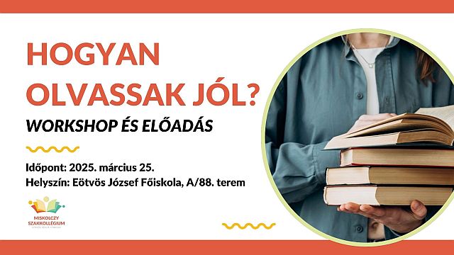 Hogyan olvassak jól? című program illusztrációja.