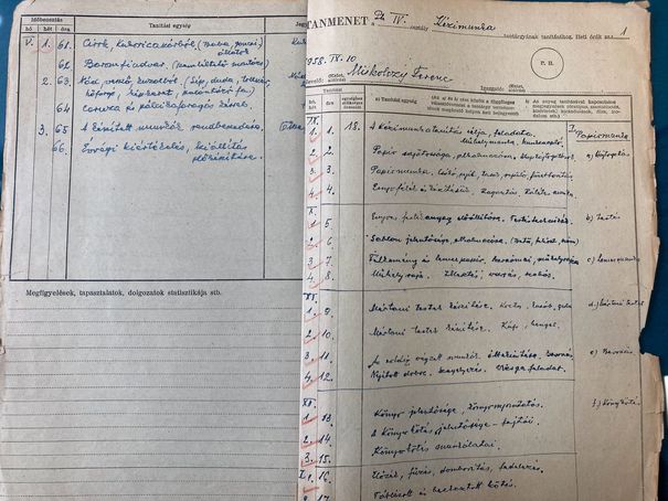 Miskolczy Ferenc által készített tanmenet.