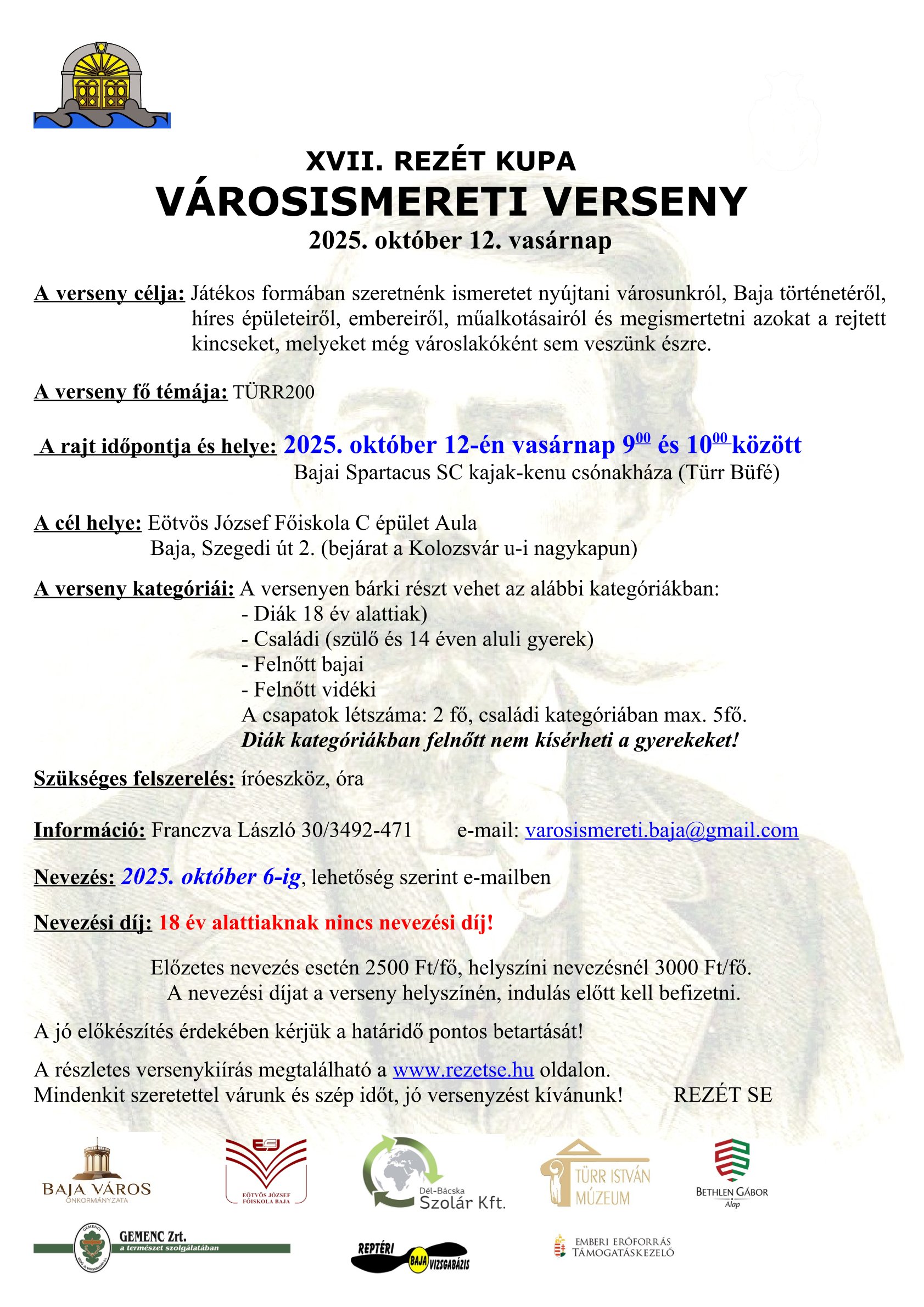 Rezét SE városismereti verseny