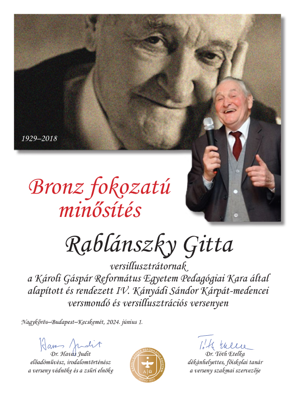 Kányádi Sándor versmondó és versillusztrációs verseny 