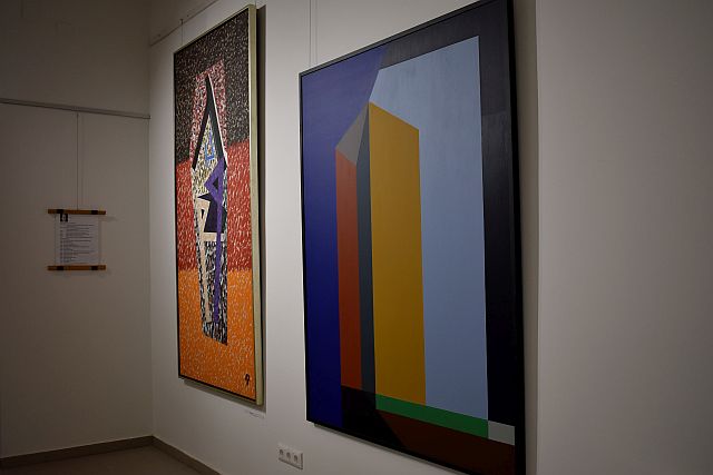 Aknay János kiállításmegnyitója.